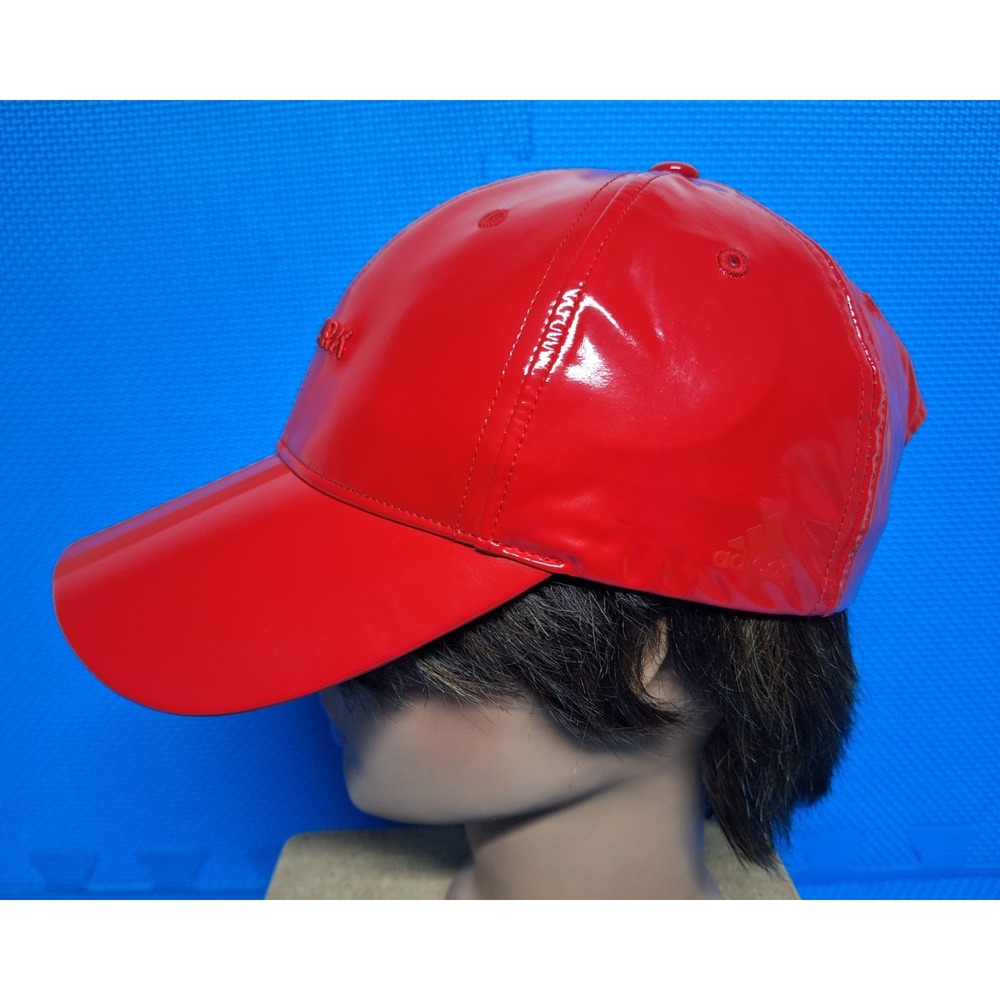 Ivy Park X Adidas Originals Baseball Cap Red Latex Beyoncé One Size Fits Most - Picture 7 of 12